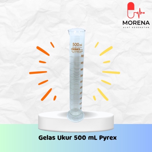 Gelas Ukur 500ml PYREX / Gelas Lab