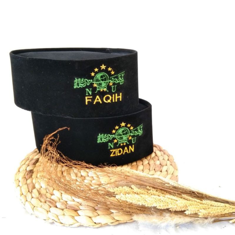 PECI NAMA [Request Nama Pendek] Peci Kopiah Songkok Bordir NU Nama terbaru cod