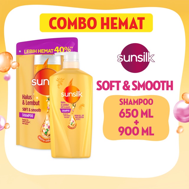 Buy Sunsilk Shampoo Soft & Smooth 650ml + Sunsilk Shampoo Soft & Smooth 900ml