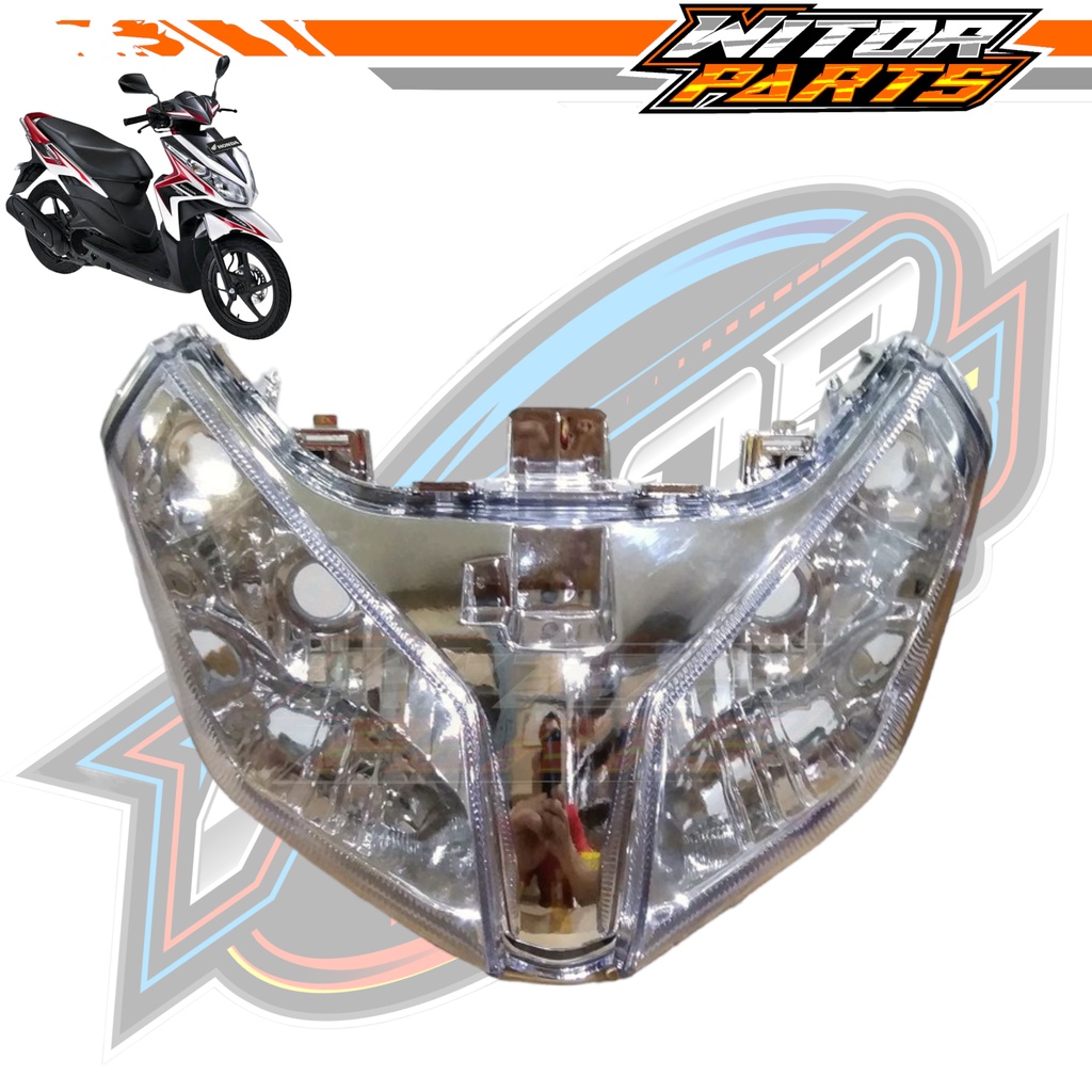 Reflektor Head Lamp Lampu Depan Vario Techno 110 Karbu / Reflektor Lampu Depan Honda Vario Techno 11