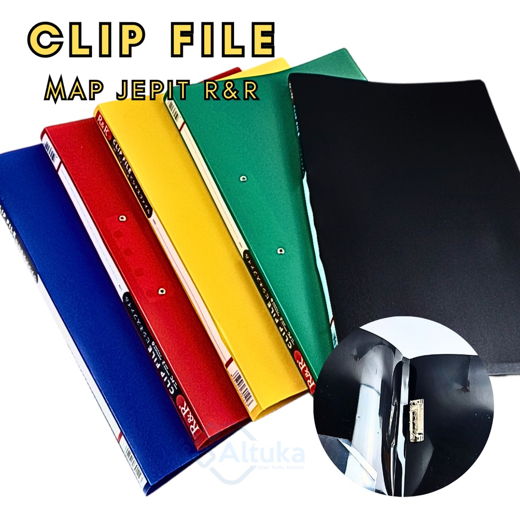 

Clip File Plastik Folio / Map Jepit Plastik Folio Warna Polos