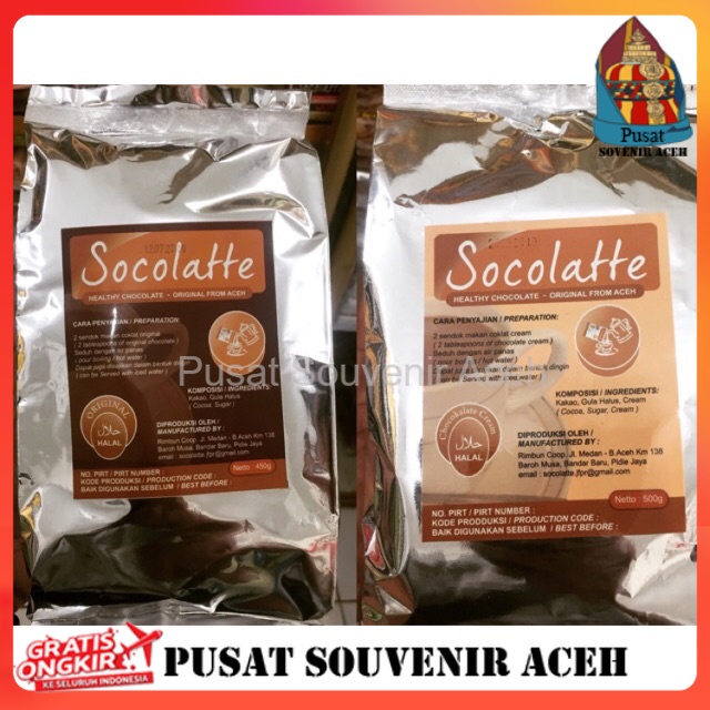 

Cokelat Original | Cokelat Creamer | Cokelat 3in1 | Cocoa Powder Socolatte Aceh 400-500 gr