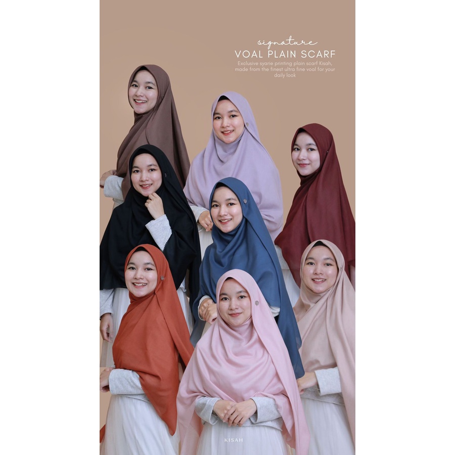 Hijab Plain Scarf by merajutkisah