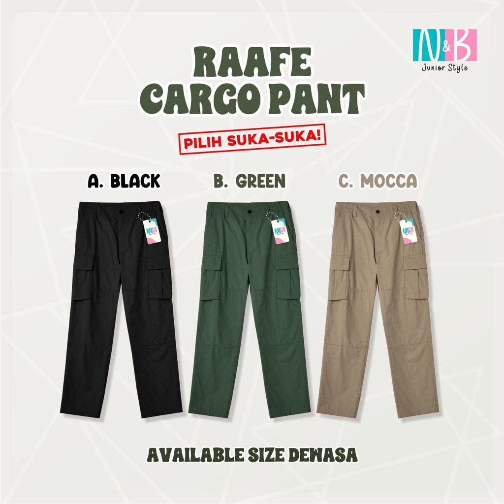 RAAFE CARGO PANTS BY N&B / celana cargo / cargo pants