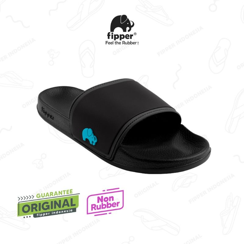 MK Fipper Slip On Black Turquise Original