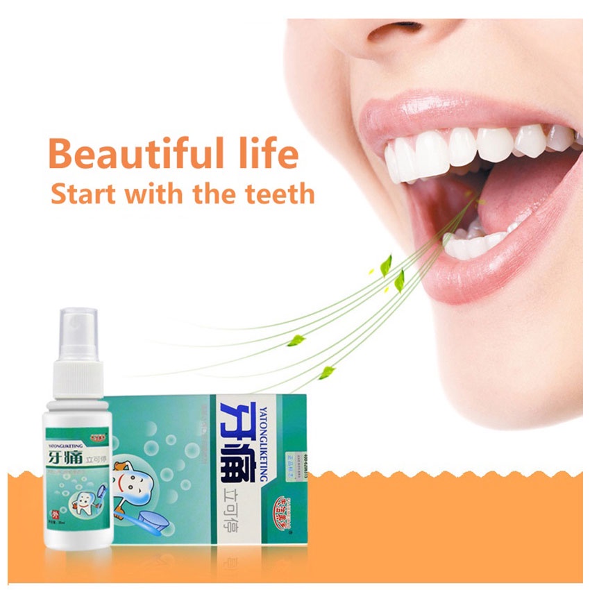 35ml obat semprot sakit gigi dewasa/anak paling ampuh - gigi bengkak Semprotan pereda nyeri sakit