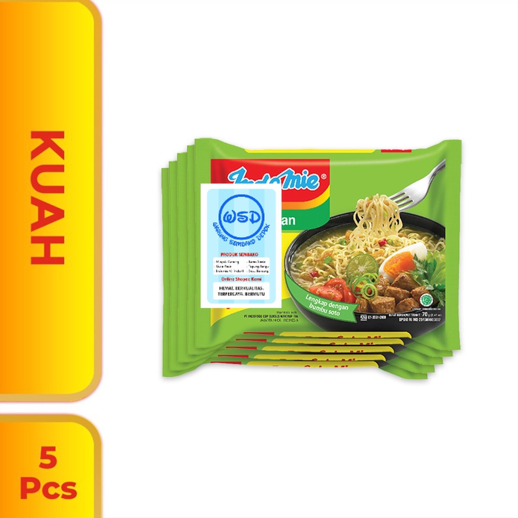 

5 Pcs - Indomie Kuah Soto Mie