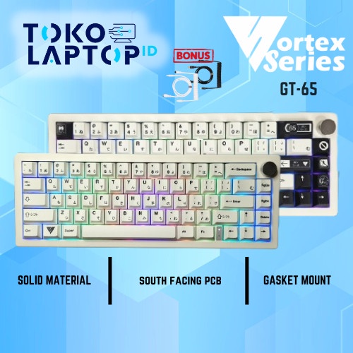 VortexSeries GT65 / GT-65 Wireless Mechanical Gaming Keyboard - Gateron Brown