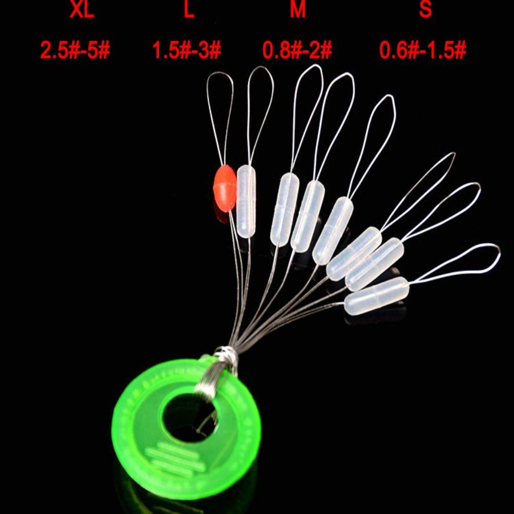 Fishstick 800pcs Pelampung Oval 8in1 Ringan Memancing Floating Beans Float Karet Memancing Stopper Memancing Ikan Gurame Aksesoris Pancing Pancing Tali Tackle Float Bean