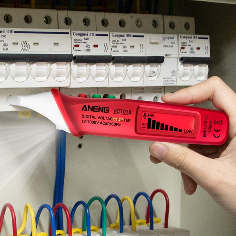 Btsg AC/DC Voltage Detector Pensil Tes Kontinuitas Elektrik Dengan Lampu Suara
