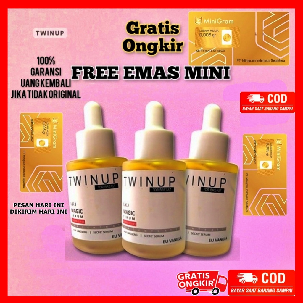 TWINUP SERUM PEMBESAR PAYUDARA 100% AMPUH CEPAT PERMANEN || TwinUp Serum Pengencang Payudara || Pemb