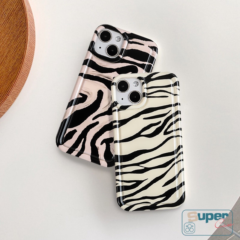 Kepribadian Seni Pola Zebra Soft Case Untuk Realme C53 C55 C12 C33 C25Y C11 C25s C20A C30 6i 7I 9I 5i 5s C21Y C15 C35 C25 C11 C20 C1 C3 C2 Fashion Shockproof Airbag Cover