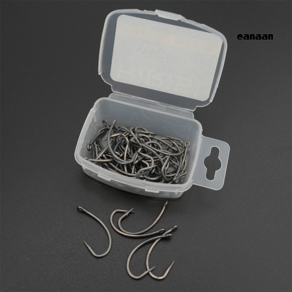 Cnn-100pcs Pengait Ikan Gurame Besi Berduri Cacing Umpan Holder Fishing Tackle Aksesori