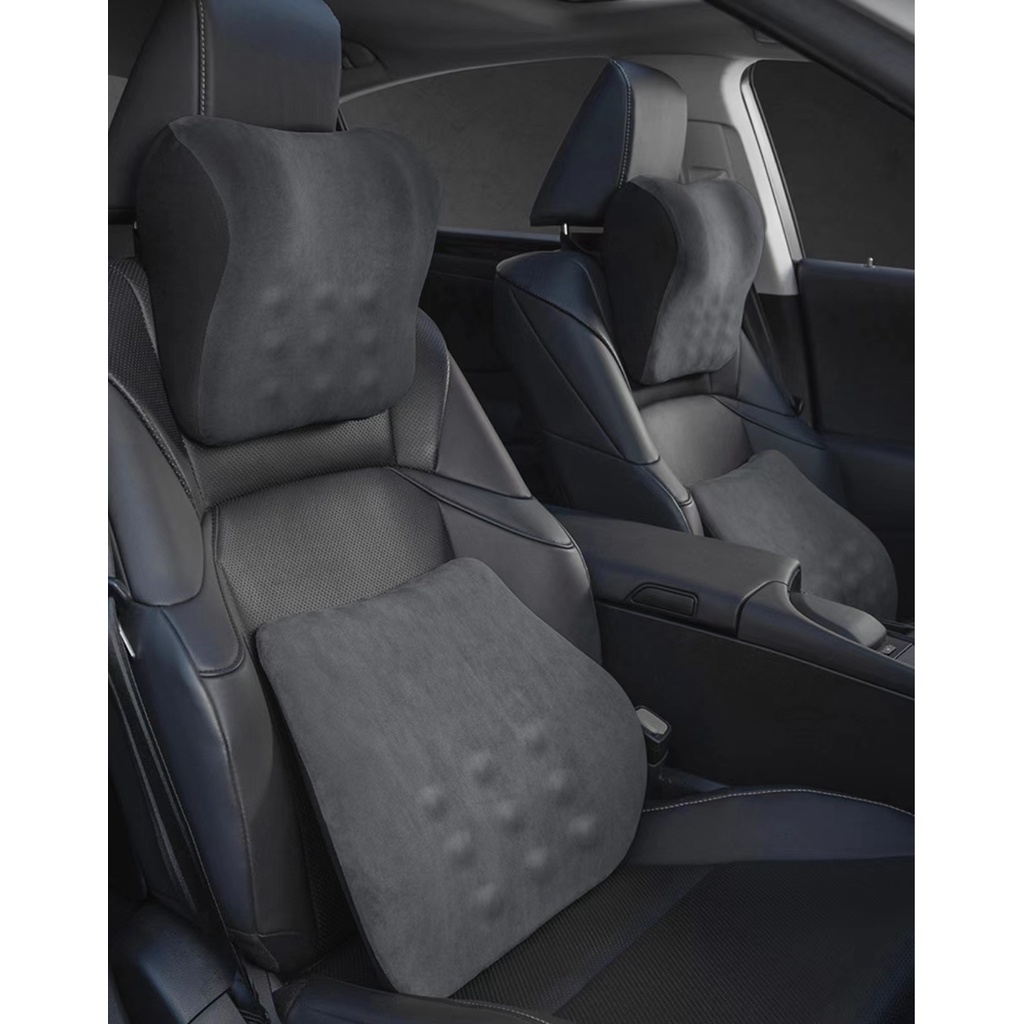 Bantal Leher Mobil Sandaran Kepala Memory Foam Non Temperature-Sensitif