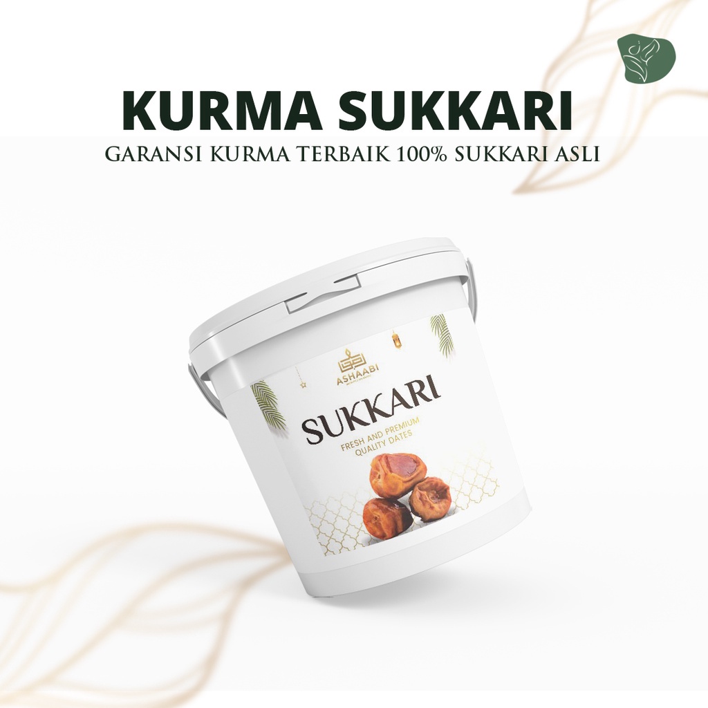 Kurma Sukari Ember Al Qosim Premium Grade A Kurma Basah Sukari