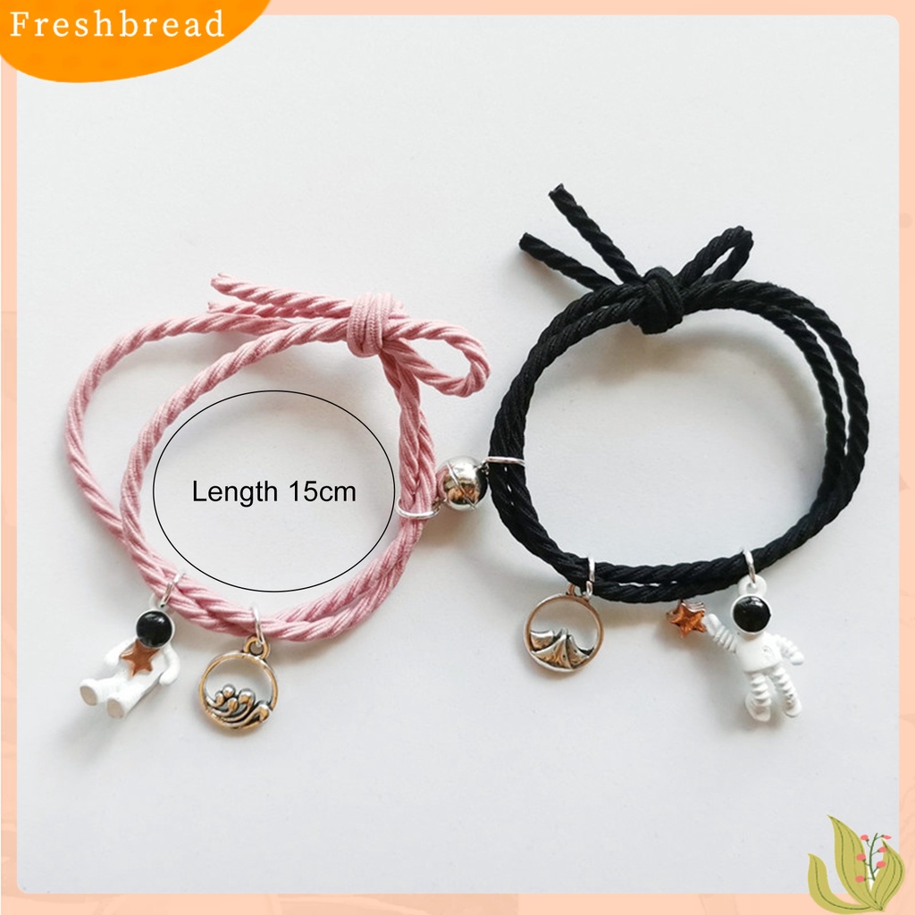 &lt; Freshbread &gt; 2Pcs Gelang Indah ic Adsorpsi Alloy Menggemaskan Spaceman Pendant Fashion Bracelet Untuk Anak Perempuan