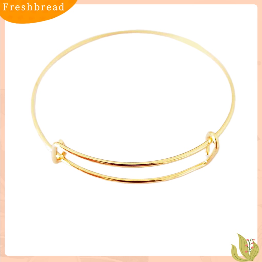 &lt; Freshbread &gt; Wanita Sederhana Dapat Disesuaikan All-match Slidable Bangle Gelang Perhiasan Aksesori