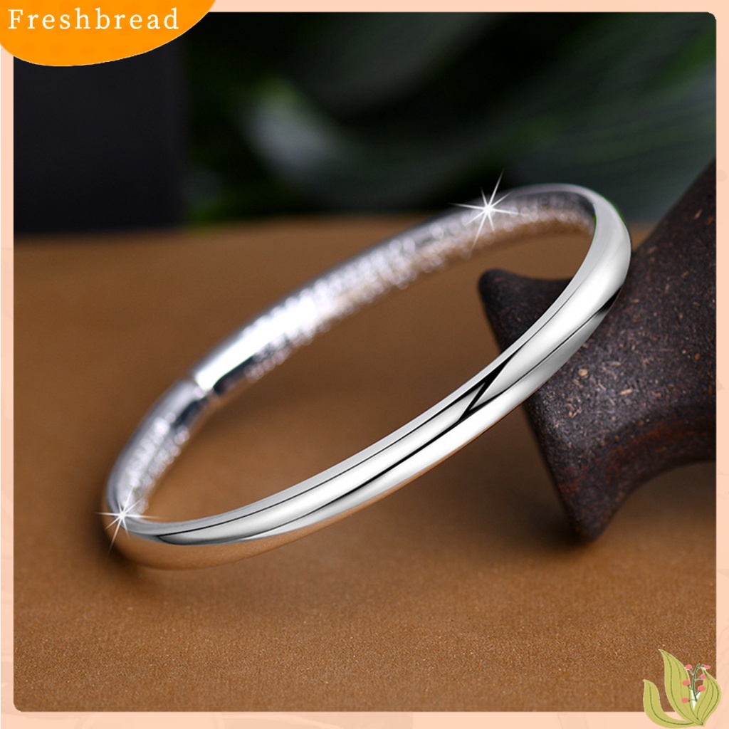 &lt; Freshbread &gt; Perhiasan Unisex Bangle Opening Adjustable Gaya Etnik Kilau Cerah Gelang Untuk Pesta