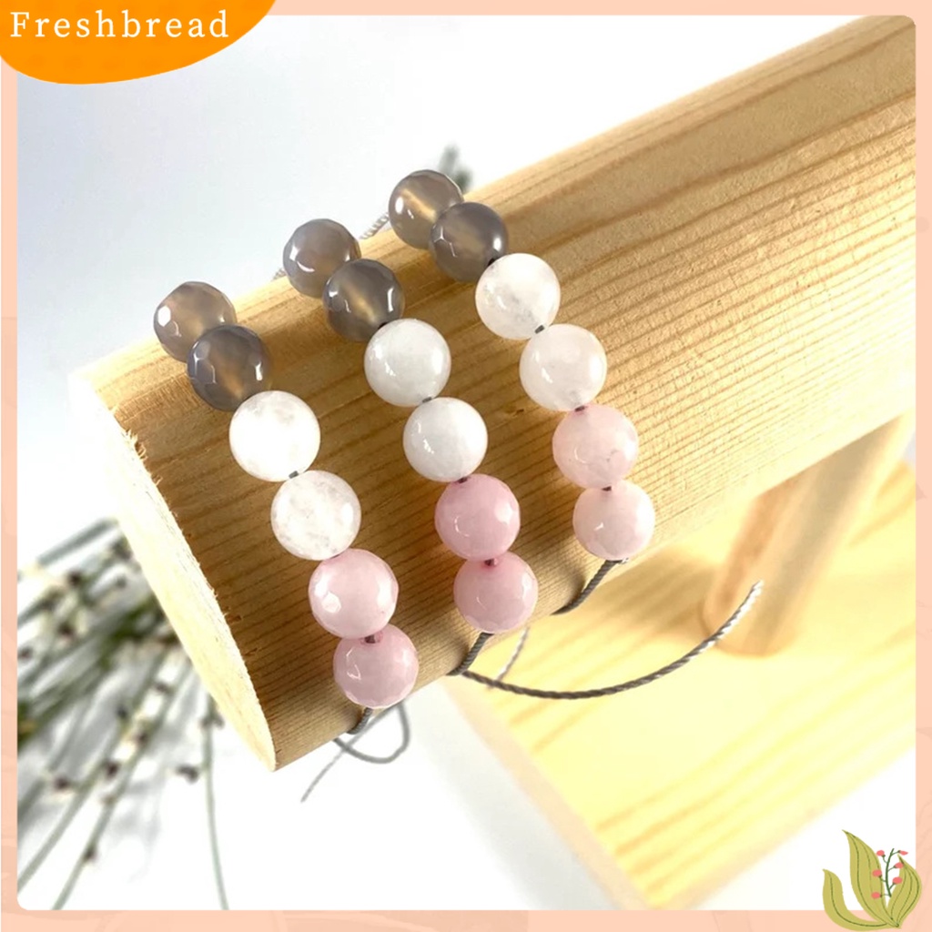 &lt; Freshbread &gt; Women Bracelet Handmade Warna Cerah Manik-Manik Pengerjaan Halus Tidak Mudah Pecah Dekorasi Tahan Luntur Gelang Tenun Kristal Imitasi Perhiasan Wanita