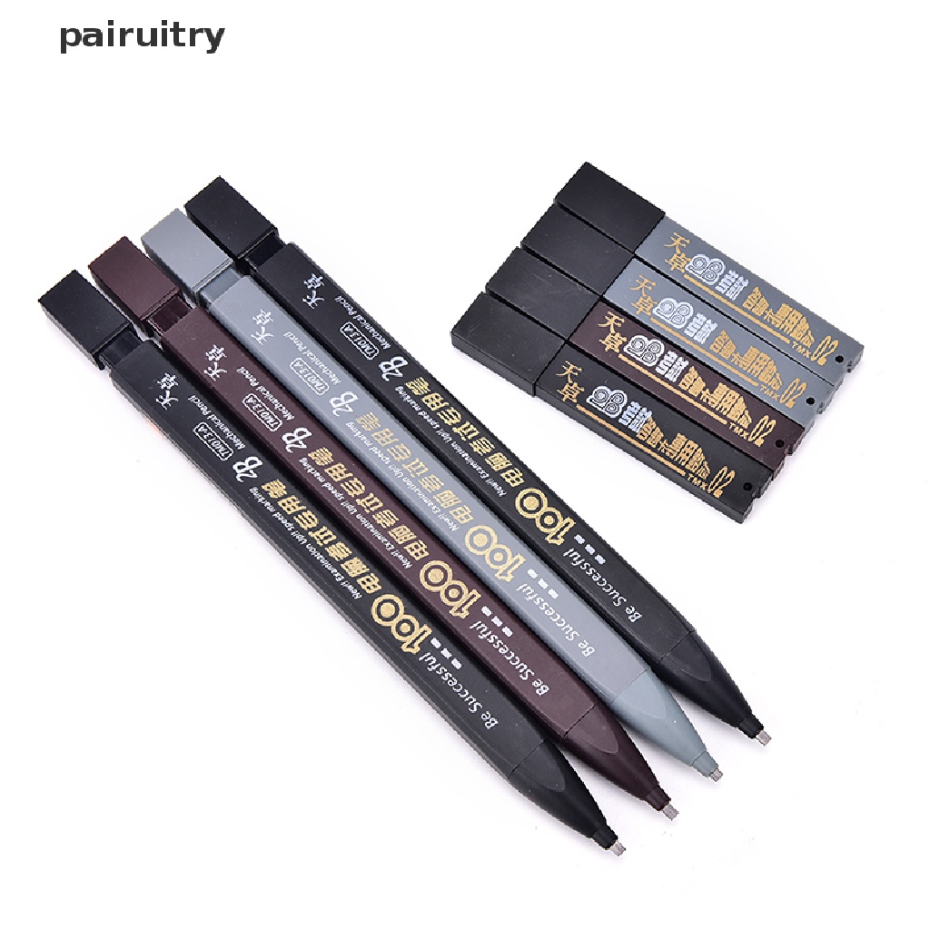 Prt 2B Hitam Lead Holder Ujian Pensil Mekanik Dengan Isi Ulang Timah Set Perlengkapan Kantor PRT