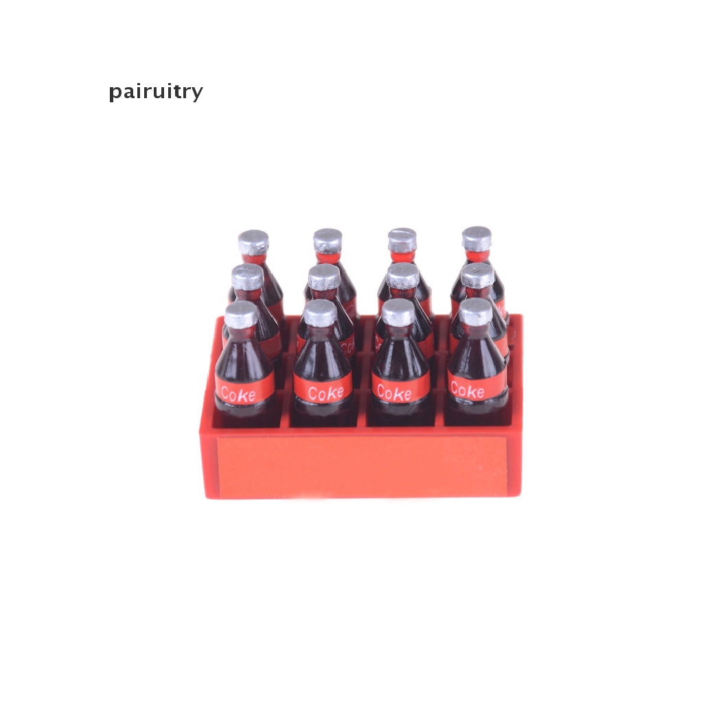 Prt 13pcs/set 1: 12mini Coke Tray Model Mainan Rumah Boneka Miniatur Mainan Boneka Minuman Mainan PRT