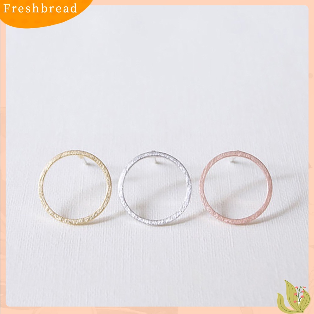 &lt; Freshbread &gt; Fashion Sederhana Lingkaran Berongga Pesona Telinga Stud Anting Wanita Pesta Perhiasan Hadiah