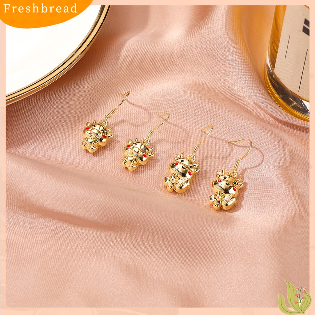 &lt; Freshbread &gt; 1pasang Anting Ear Ring Kartun Lovely Eardrop Untuk Wanita Untuk Pesta