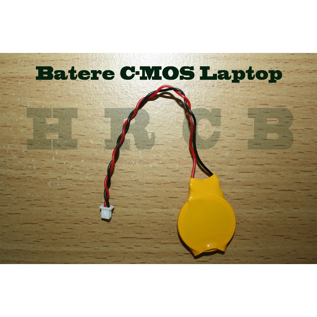 Baterai CMOS Laptop/Notebook CR2032 Socket Kabel 2 Pin 3Volt Universal Ekonomis -HRCB