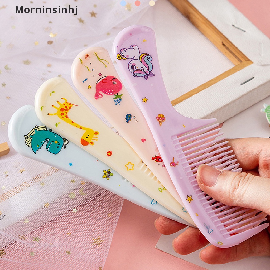 Mornin 2Pcs/Set Sisir Penata Rambut Anak Lucu Sisir Ekor Runcing Anti Statis Untuk Anak Perempuan id