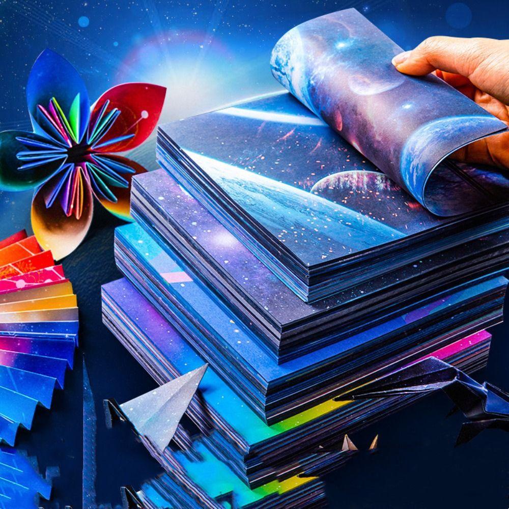 Mxbeauty Origami paper Premium Kerajinan Tangan Galaxy paper-cut Sakura Kreativitas Latihan Craft paper