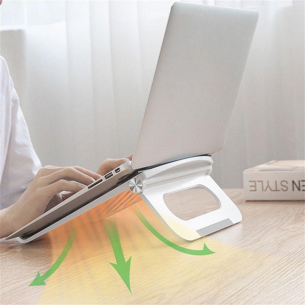 Stand Laptop Populer Untuk Aksesoris Laptop &amp; Tablet Cooling Bracket Adjustable Alas Laptop