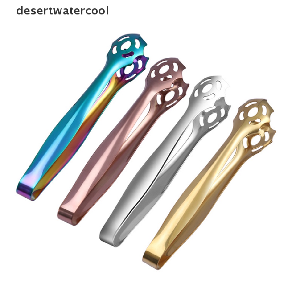 Deid 13.8 cm Stainless Steel Es Batu Klip Ice Tong Roti Makanan BBQ Klip Barbekyu Klip Martijn