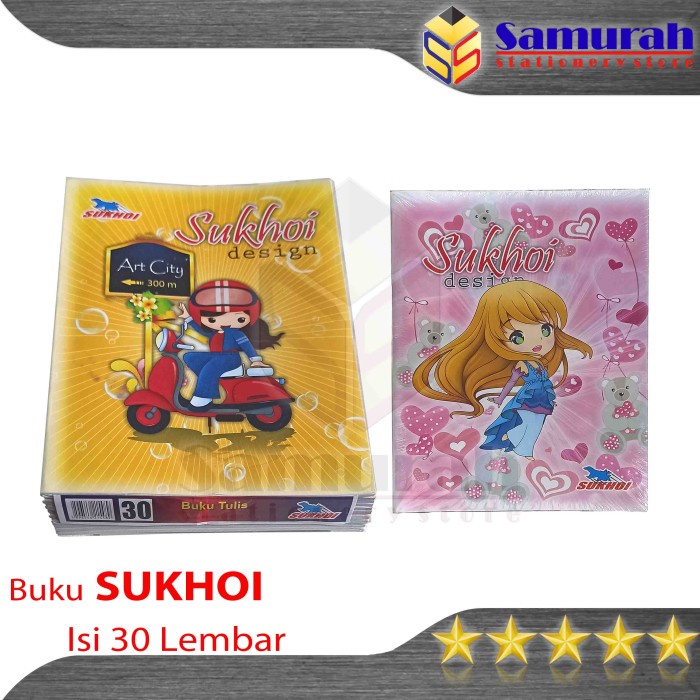 

DNN- Buku Tulis Sukhoi 30 Lembar Buku Tulis Sekolah Murah Tipis Soft Cover