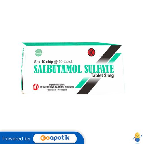 SALBUTAMOL IMFARMID 2 MG BOX 100 TABLET