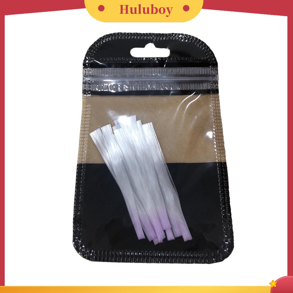 {In Stock} 10Pcs Serat Ekstensi Kuku Fleksibel Nail Art Fiber Quick Extension Glass Gel Sticker Untuk Salon Kuku