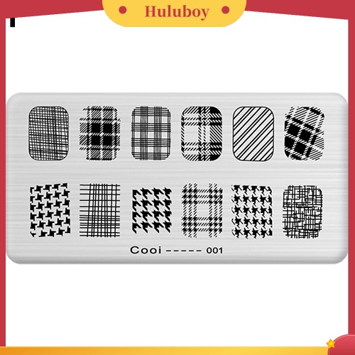 {In Stock} 1pc Desain Bentuk Berbeda Nail Art Template Stamping Gambar Plat DIY Alat Kuku