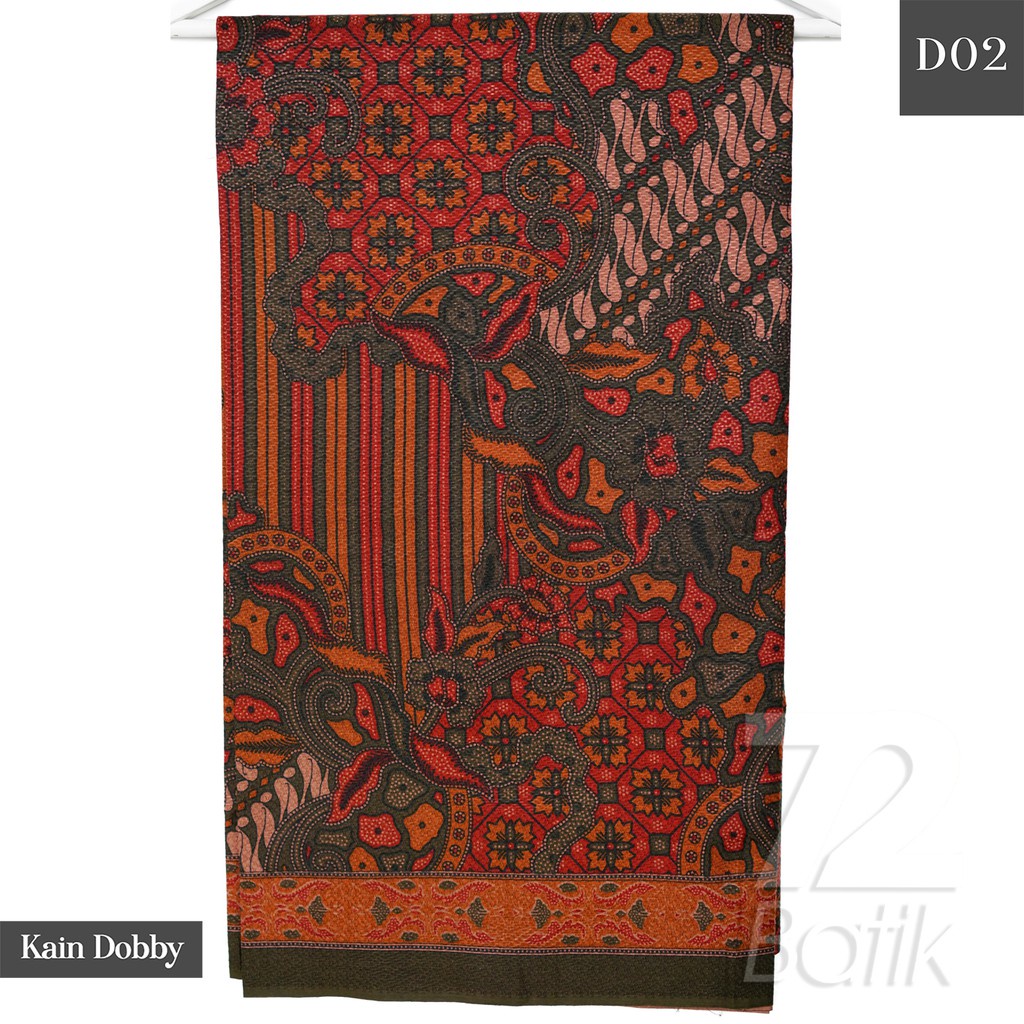 KAIN BATIK PREMIUM Dobby Motif Sekar Jagad Warna Orange Coklat Maroon 723372 Cap 72 Jarik Jarit Samping Kebat Panjang Batik Dobby Modern Premium Bahan Seragam Batik Pernikahan Kantor Keluarga Murah Kamen Jadi Batik Bali Lembaran