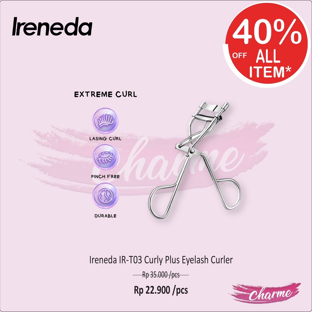 (READY &amp; ORI) IRENEDA Curly Plus Eyelash Curler Penjepit Bulu Mata IR-T03