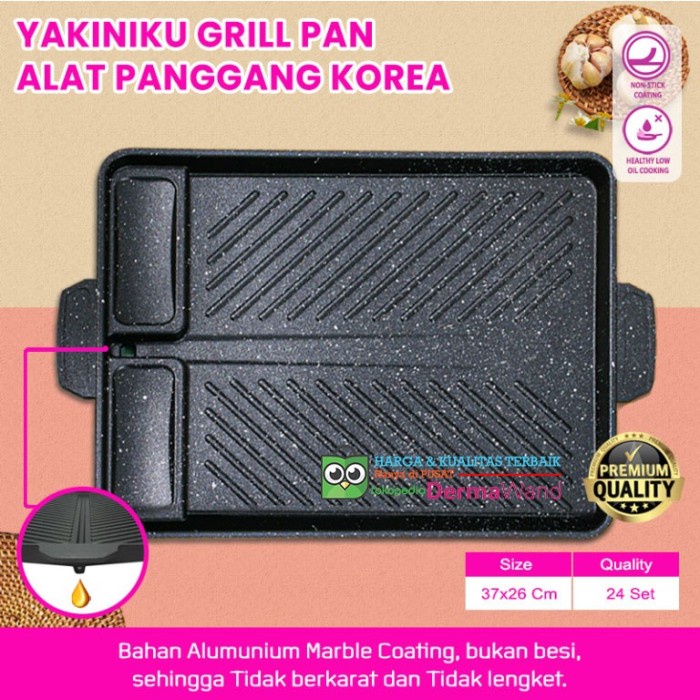 grill pan  Premium MULTI GRILL PAN ROYALTA - Tidak lengket - Yakiniku GM(H1Y8) best seller grill pan