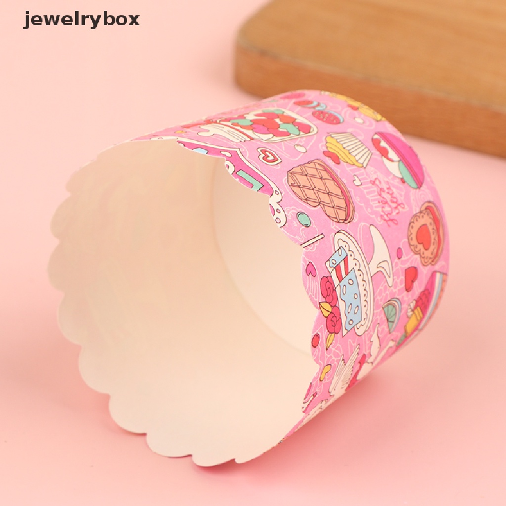 [jewelrybox] 50pcs/set Muffin Cupcake Paper Cups Pastry Wrapping Paper Cupcake Baking Cup Butik