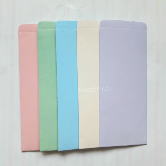 

Amplop Lebaran / Amplop Uang polos warna pastel Murah - mix