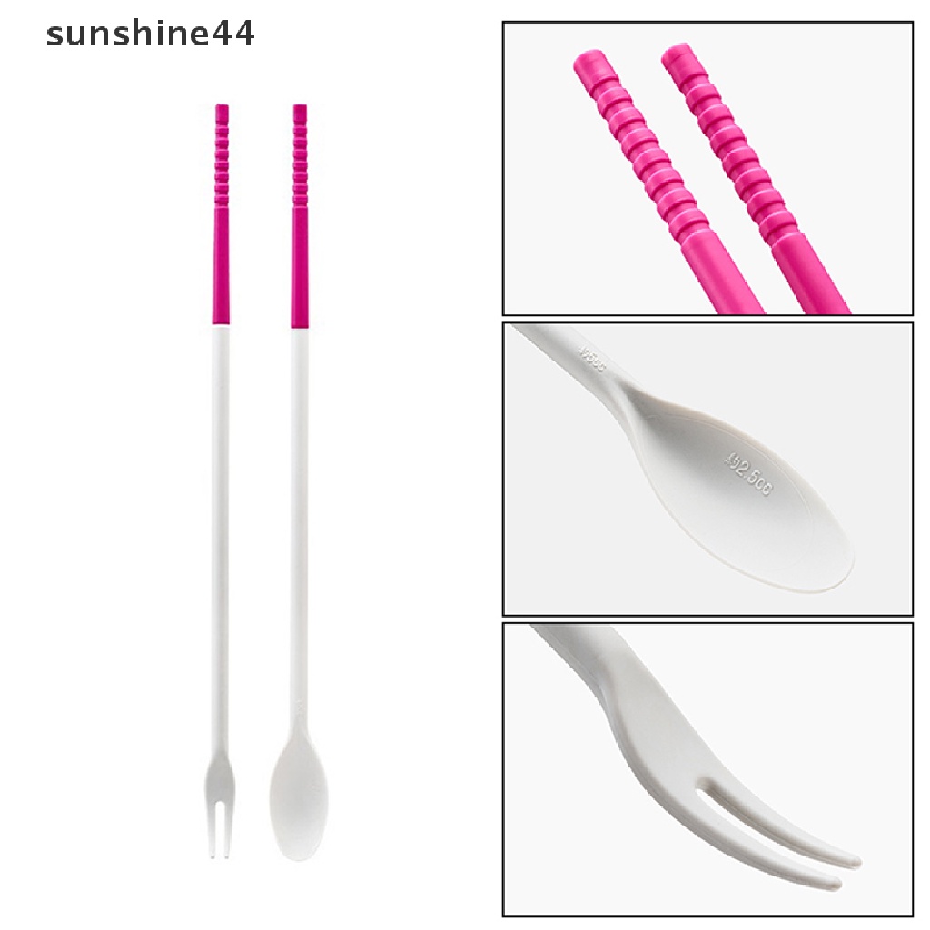 Sunshine 1pasang Sumpit Masak Kepala Ganda Sumpit Multi Fungsi Garpu Sendok ID