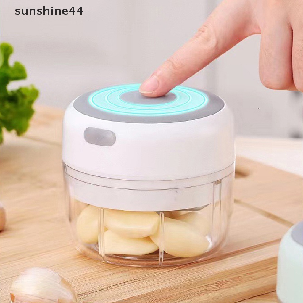 Sunshine Alat Perajang Bawang Putih Mini Elektrik, Vegetable Chopper ID