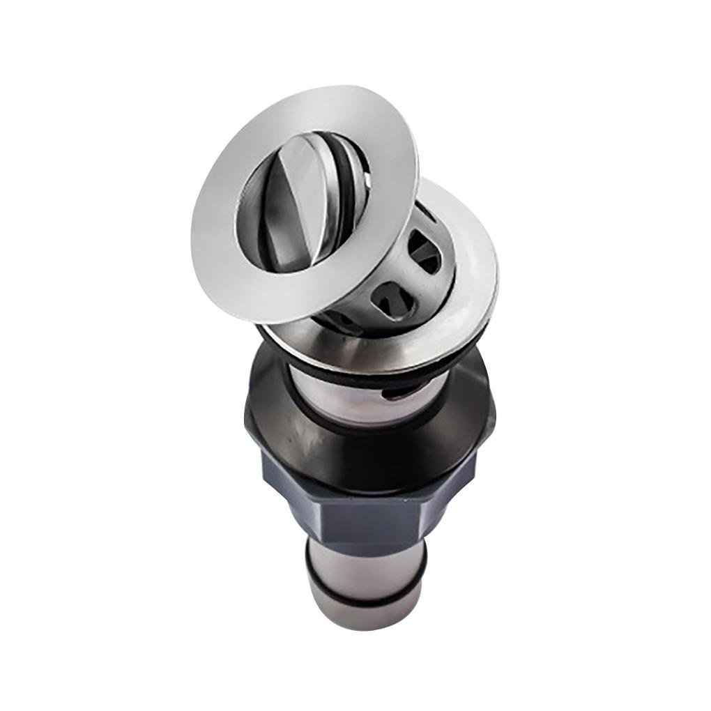 Saringan Got Wastafel Stainless Bounce Drain Up Plug Saluran Air Wastafel Kamar Mandi Dengan Anti/ -Penyumbat Keranjang Mampet Aksesori Kamar Mandi