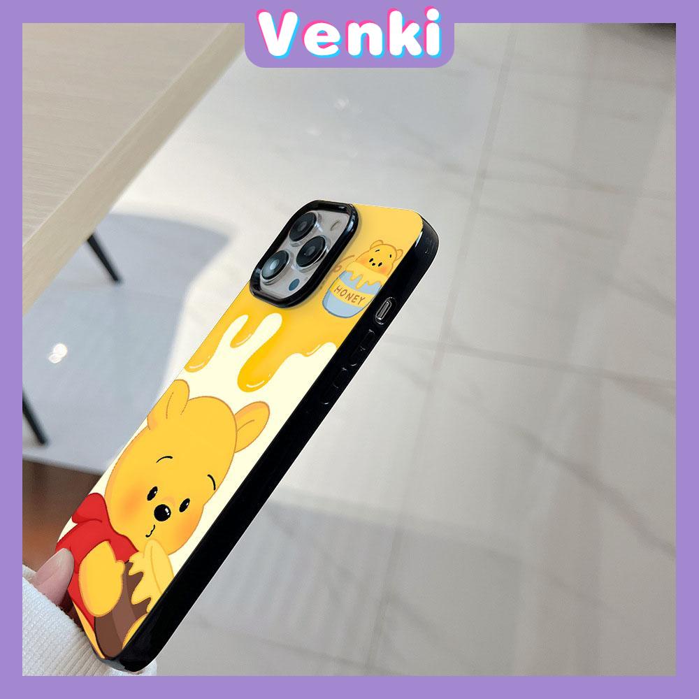 Case for iPhone 11 Soft TPU Glossy Candy Case Cute Cartoon Honey Bear Camera Protection Shockproof For iPhone 14 13 12 11 Pro Max 7 8 Plus X XR