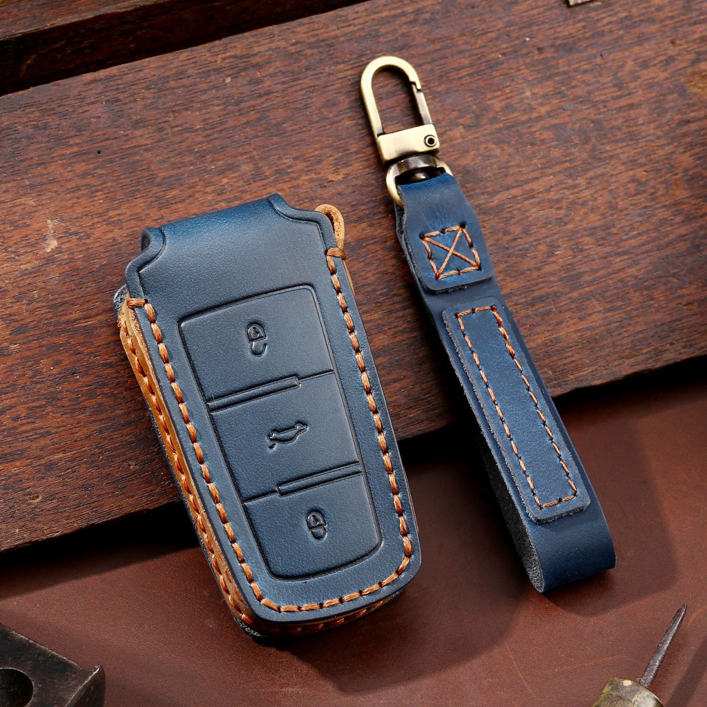 Mobil Smart Key Case Key Fob Cover Keychain Untuk Volkswagen VW Passat CC B6 B7 B7L CC R36 Maogotan B5 Passat 3C Aksesoris