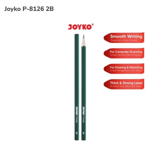 Harga per pc Pensil 2B Joyko / Pensil Joyko P-8126 / Pencil 2B murah