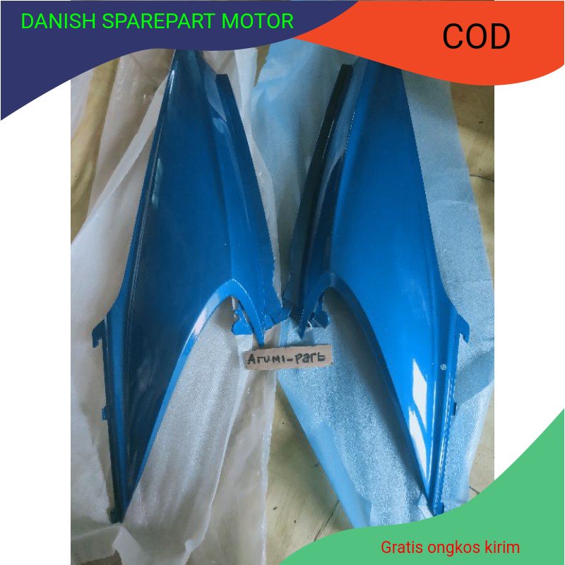 cover body belakang honda beat karbu biru bodi samping beat karbu