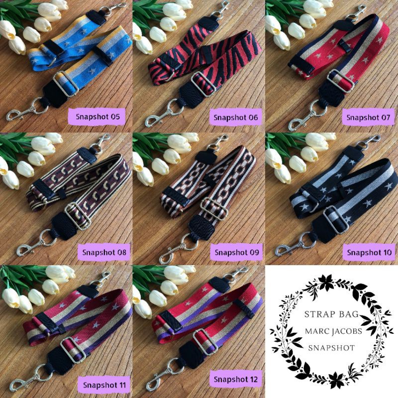 Strapbag MJ Snapshot 01 - 12 Tali Panjang Tas  Premium Strap Bag Motif Branded Import