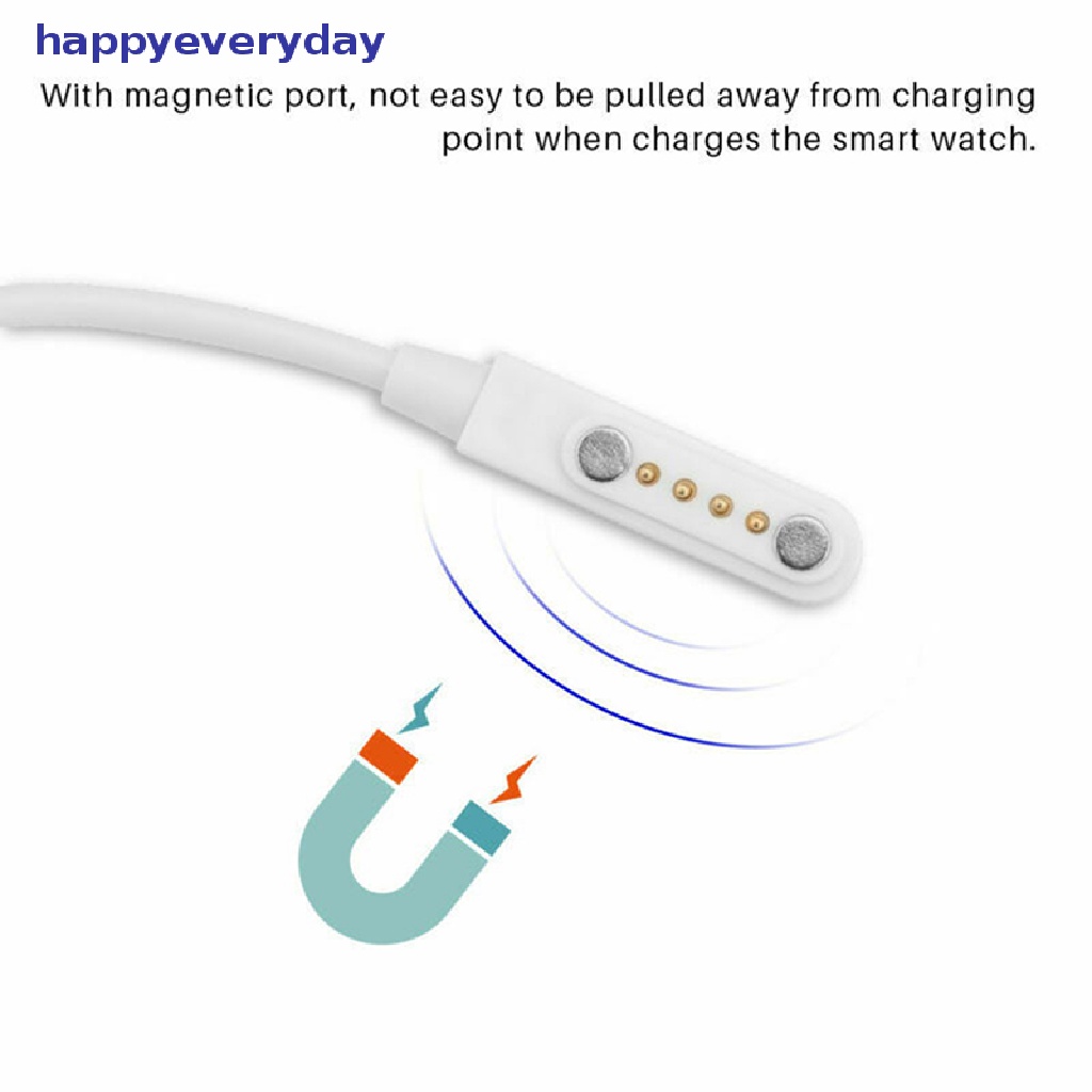 [happy] Charger Magnetik USB 2.0 Kabel Cas Cord Power 4pin Untuk Smart Watch KW88 [ID]